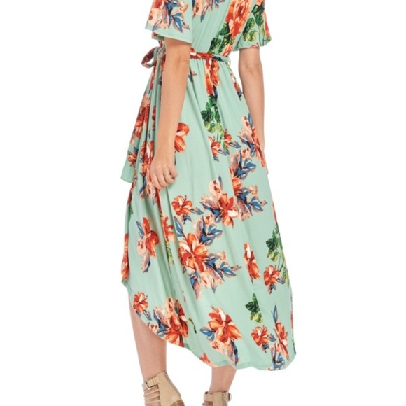 Mint Flower Dress - Picture 3 of 4